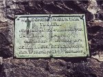 CR Allegheny Tunnel, Builder's Plate, 1985